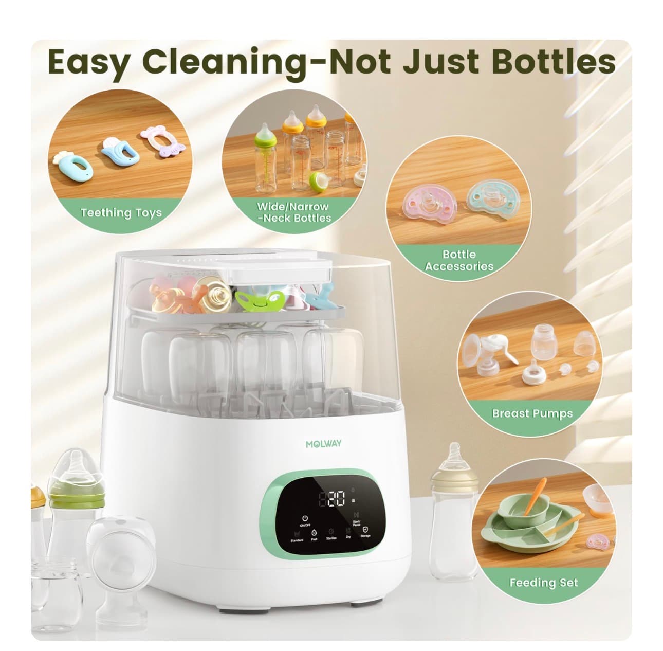 MOLWAY Automatic Bottle Washer with Sterilizer and Dryer - Thumbnail 5