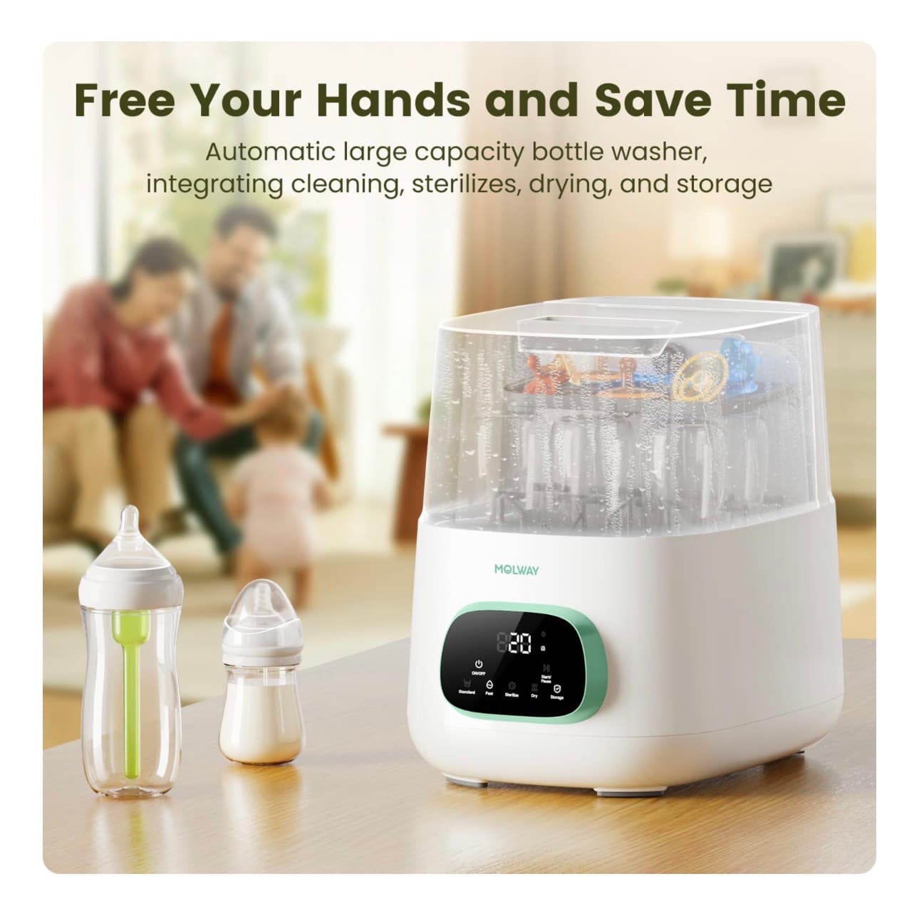 MOLWAY Automatic Bottle Washer with Sterilizer and Dryer - Thumbnail 2
