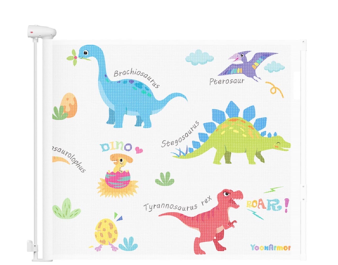 Yooshitmor Dinosaur Retractable Baby Gate - Image 1