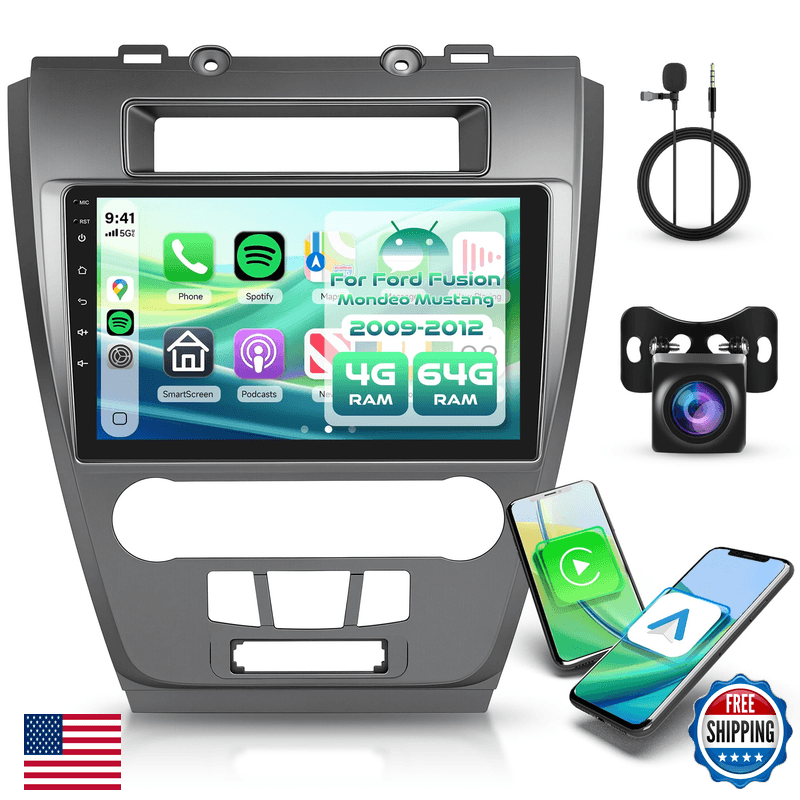 Rimoody 4G64G Android Car Stereo Radio For Ford Fusion Mondeo Mustang 2009-2012 - Image 1