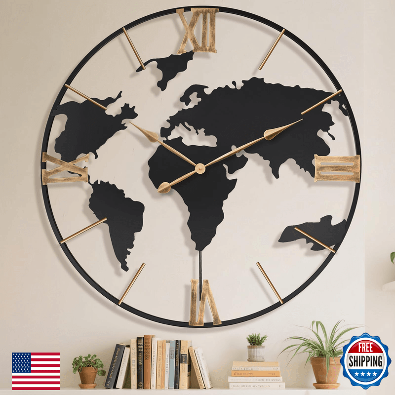Pytha Sight 36 Inch Oversized Giant Extra Large Modern Decorative Metal World - Image 1