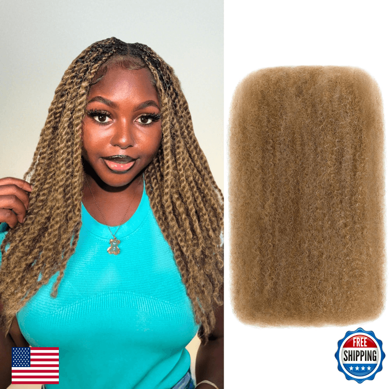 Arcpor Afro Kinkys Bulk Human Hair 18 Inch 50G/Pack Soft 4C Afro Kinky-Curly - Image 1