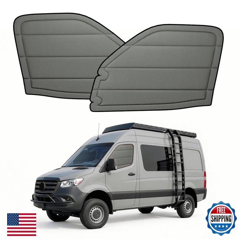 Vanncamp Front Door Window Coverspair For Mercedes-Benz Sprinter 2007-2018 Ncv3 - Image 1
