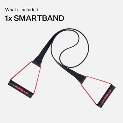 Les Mills SMARTBAND Workout Resistance Band w/ Handles, Home Gym - Thumbnail 2