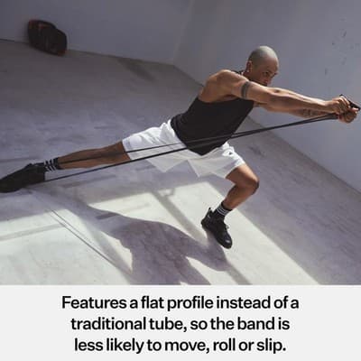 Les Mills SMARTBAND Workout Resistance Band w/ Handles, Home Gym - Thumbnail 5