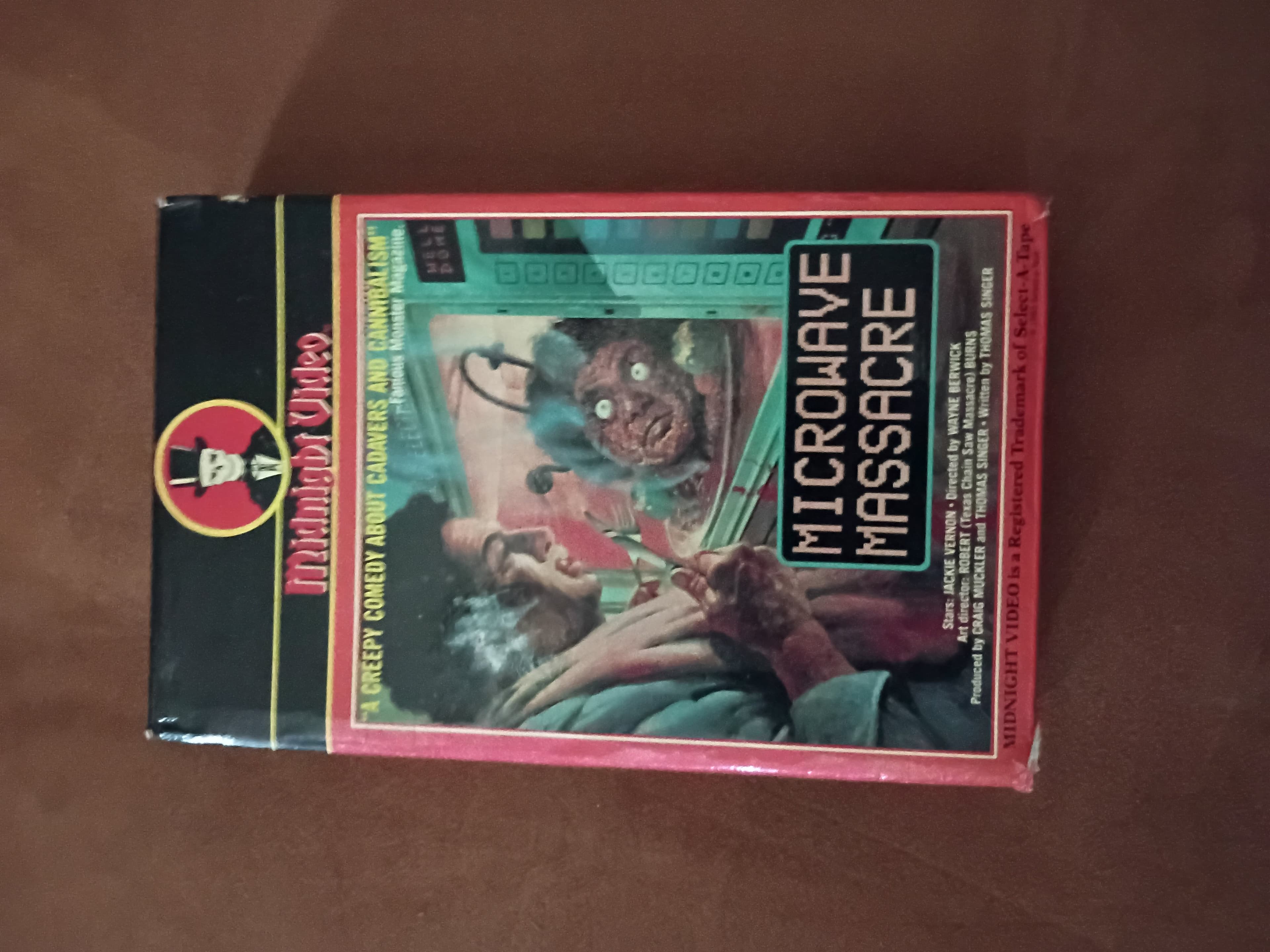 Microwave Massacre VHS Tape Midnight Video - Image 1