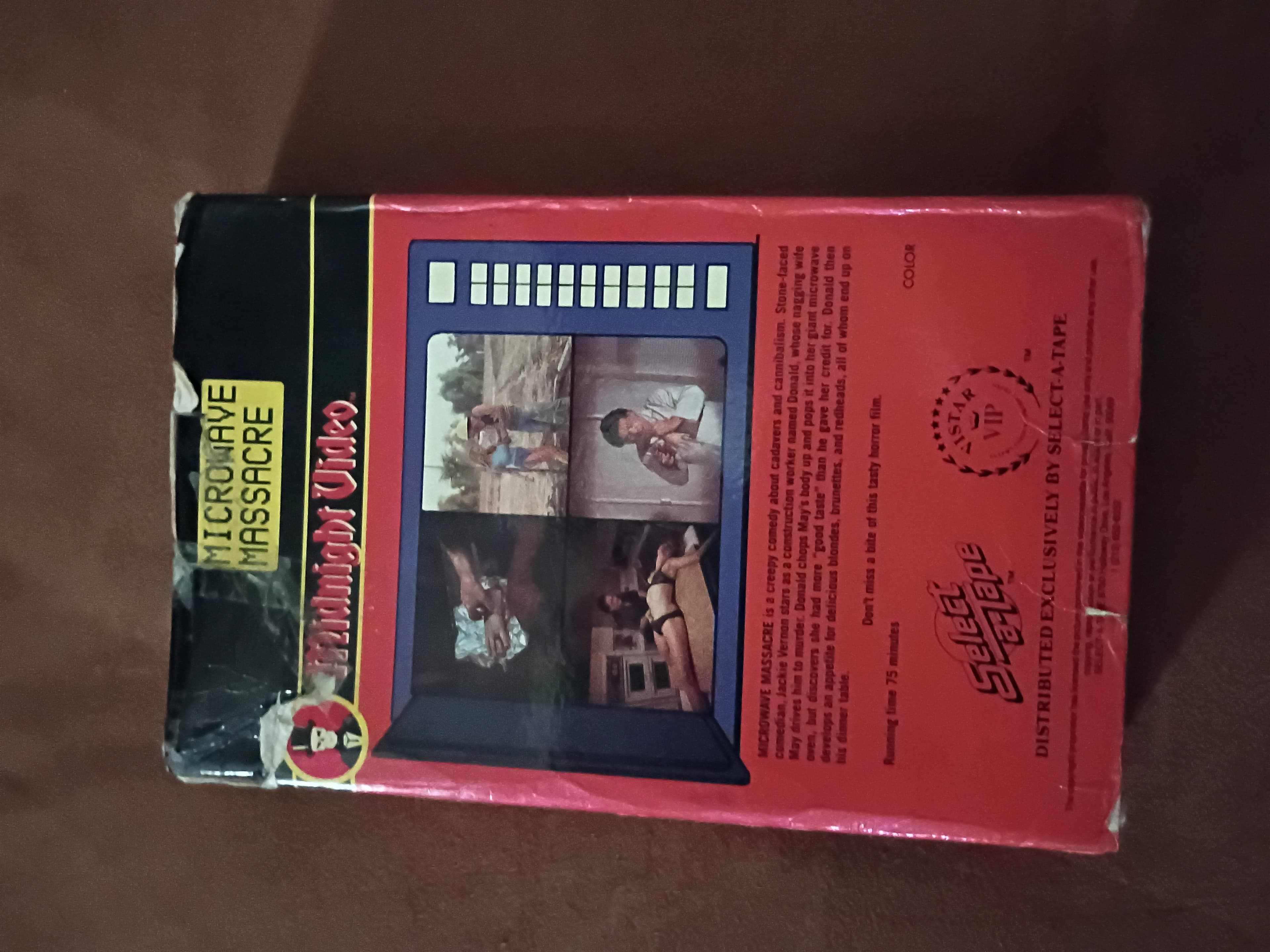 Microwave Massacre VHS Tape Midnight Video - Thumbnail 2