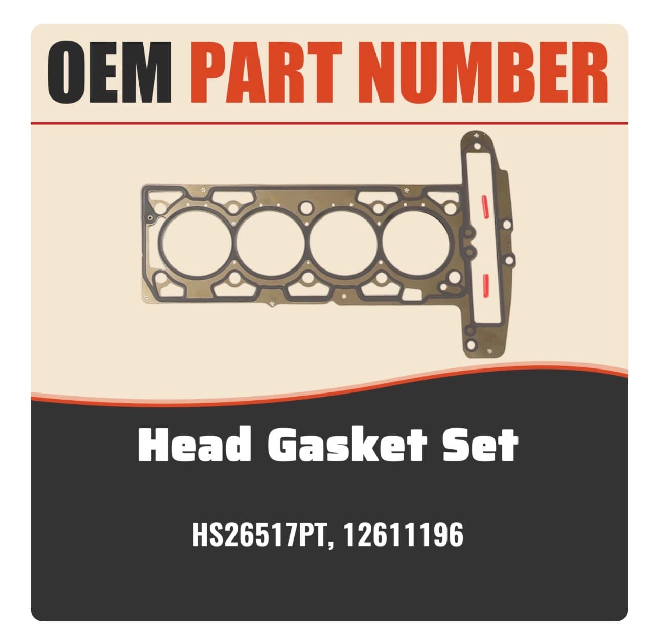 Head Gasket Set & Timing Chain Kit & Water Pump Fit For Buick Regal Verano LaCrosse Chevrolet Equinox Captiva Sport Malibu Impala GMC Terrain 2.4 L4 2010-2017 9-4201S HS26517PT 12630084 - Thumbnail 5