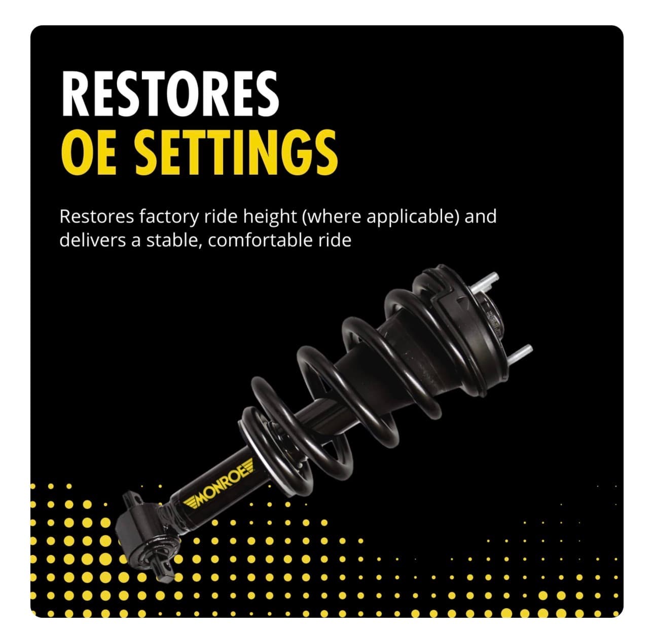Front Complete Strut Assembly Monroe 90031C2 Active to Passive Suspension Conversion Kit for Chevrolet Tahoe - Thumbnail 4