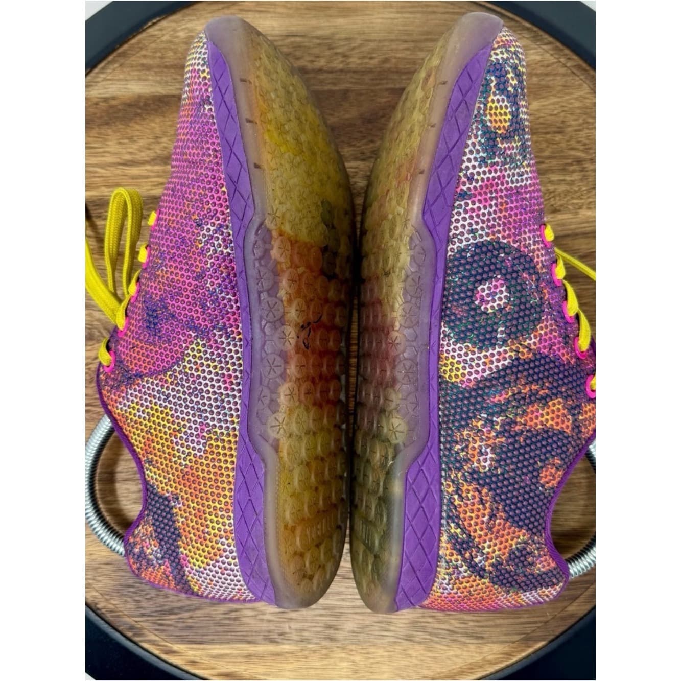 Nobull Project Sam Dancer Artwork Sneakers with Yellow Laces - Thumbnail 4