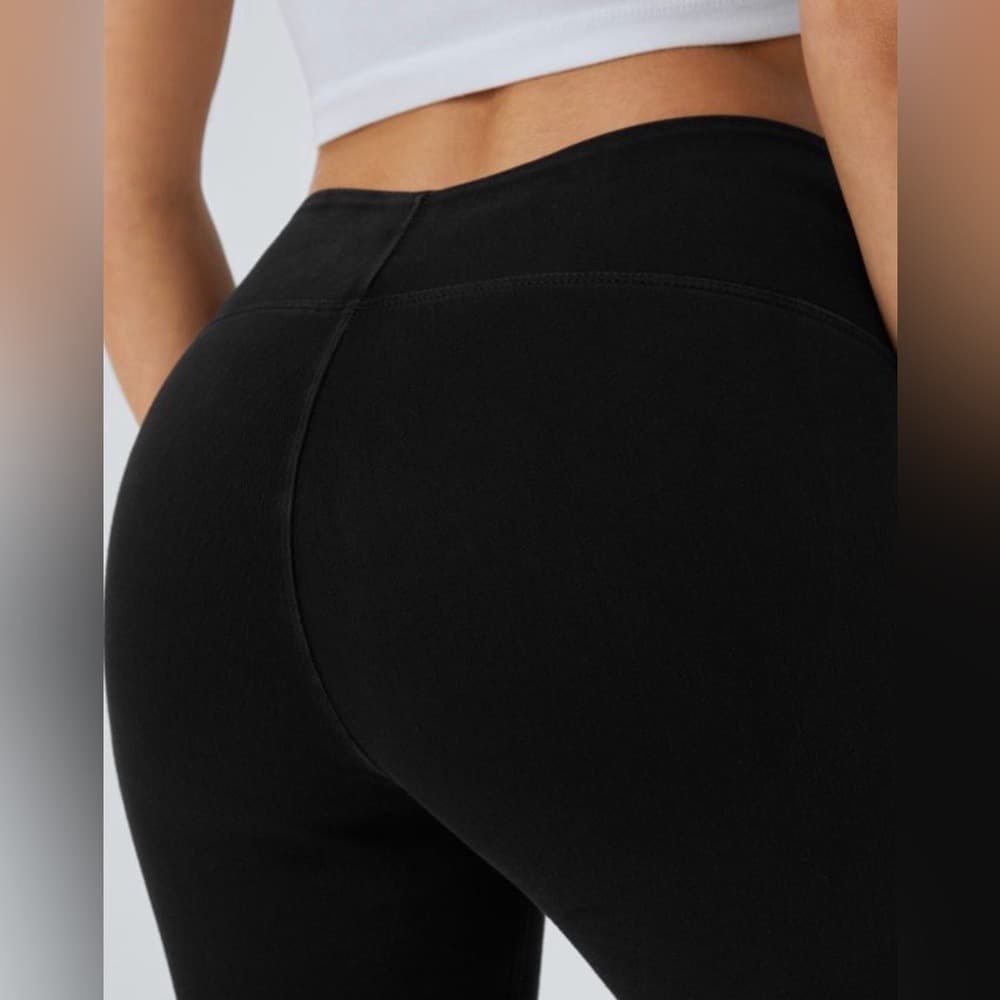 Halara Flex™ High Waisted Denim Casual Leggings in Black Denim Size M - Thumbnail 5