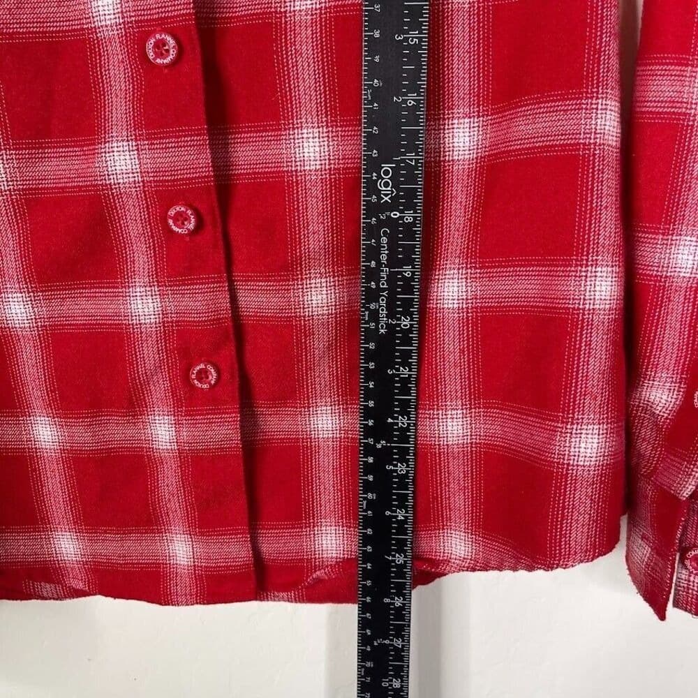 DIXXON Red and White Plaid Button-Down Shirt - Thumbnail 7