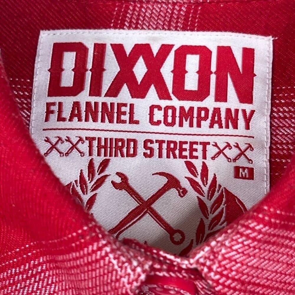 DIXXON Red and White Plaid Button-Down Shirt - Thumbnail 8