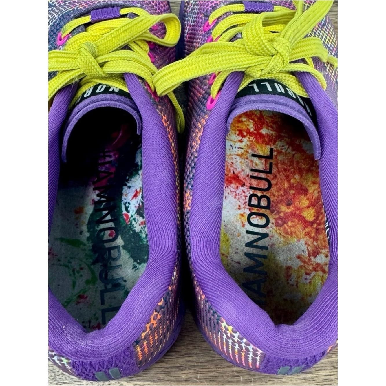 Nobull Project Sam Dancer Artwork Sneakers with Yellow Laces - Thumbnail 5