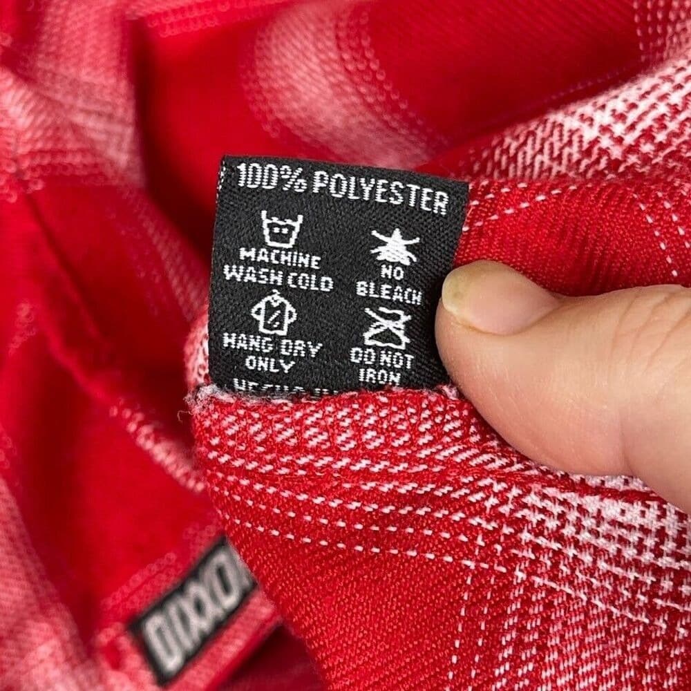 DIXXON Red and White Plaid Button-Down Shirt - Thumbnail 9