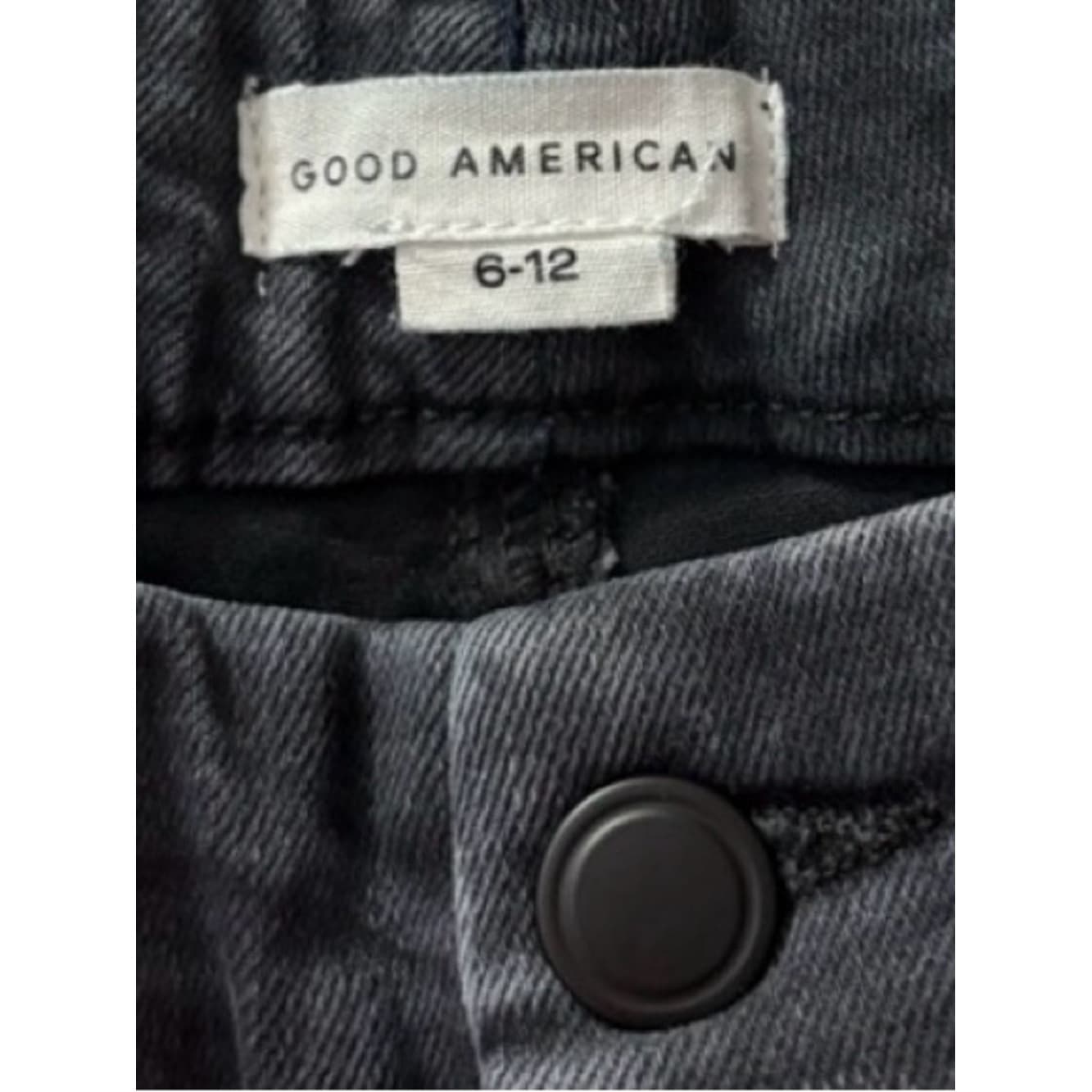 Good American Always Fits Good Legs Straight Jeans in Faded Black size 6-12 - Thumbnail 3