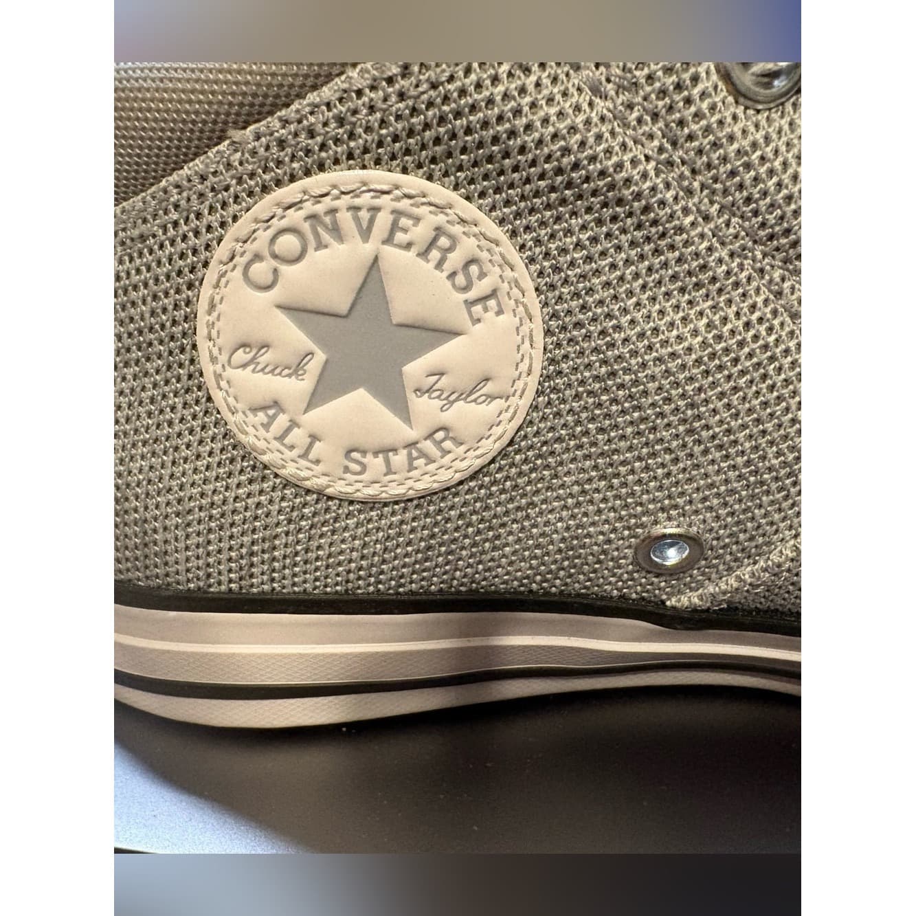 Converse All Star Chucks Low Top Sneakers in Light Gray and White - Thumbnail 4