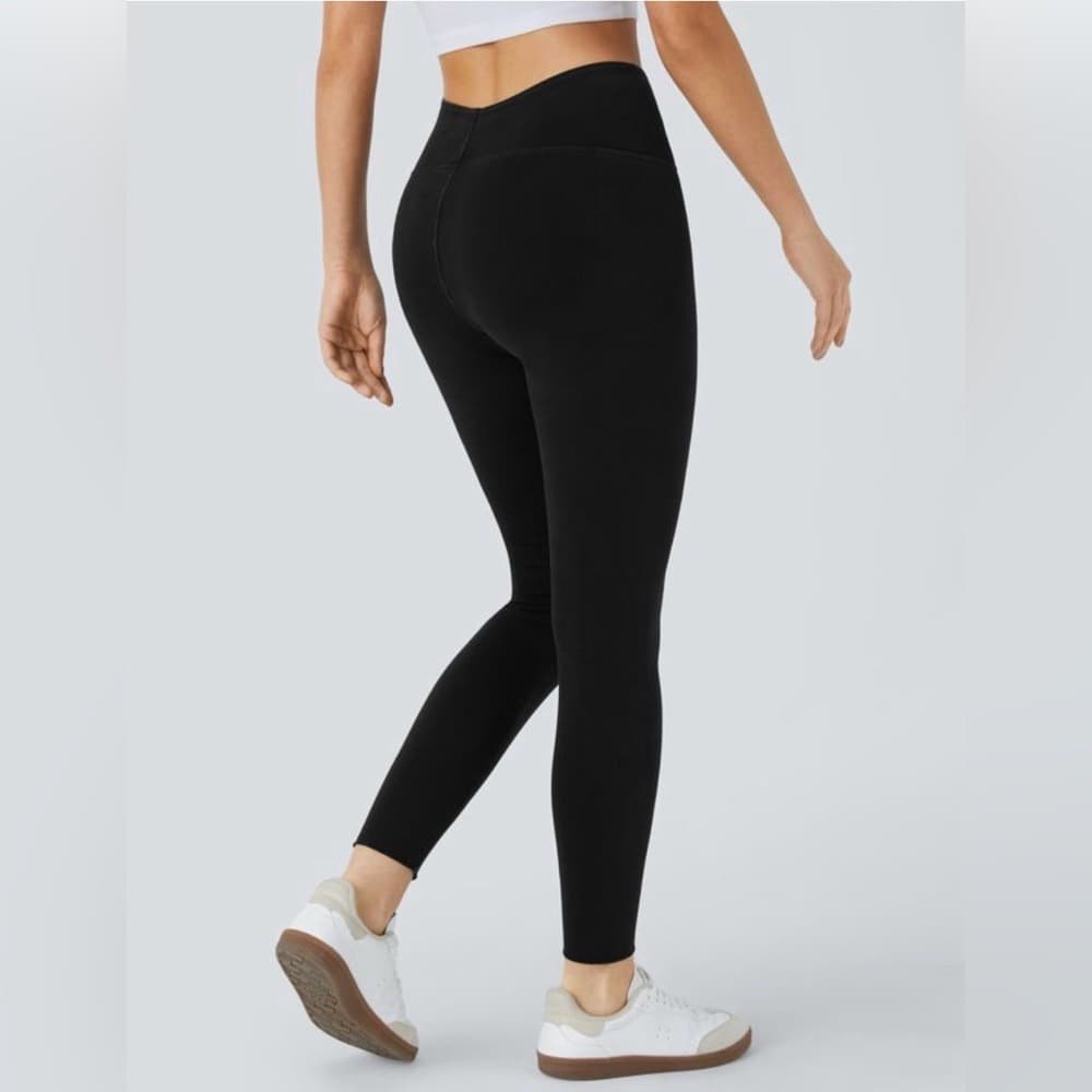 Halara Flex™ High Waisted Denim Casual Leggings in Black Denim Size M - Thumbnail 2