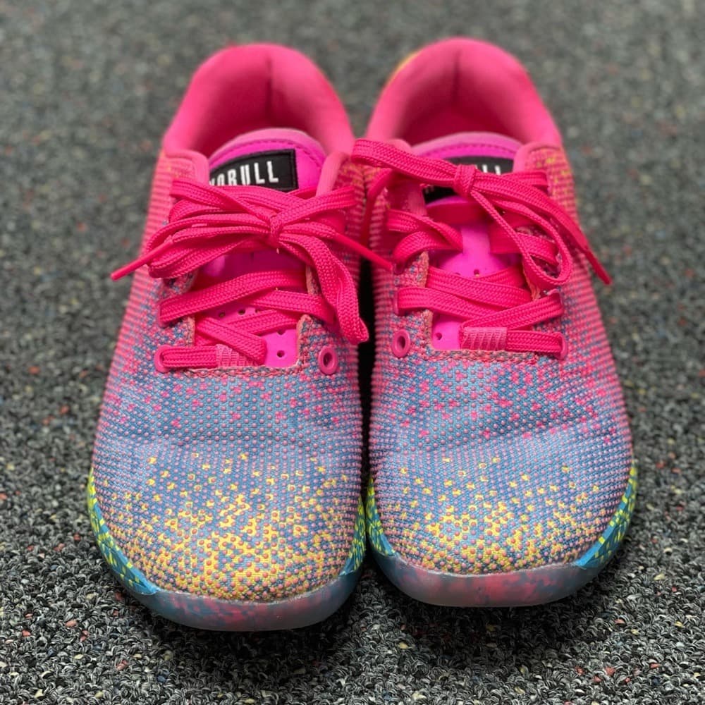 NOBULL Neon Glitch Pink Trainers - Thumbnail 2