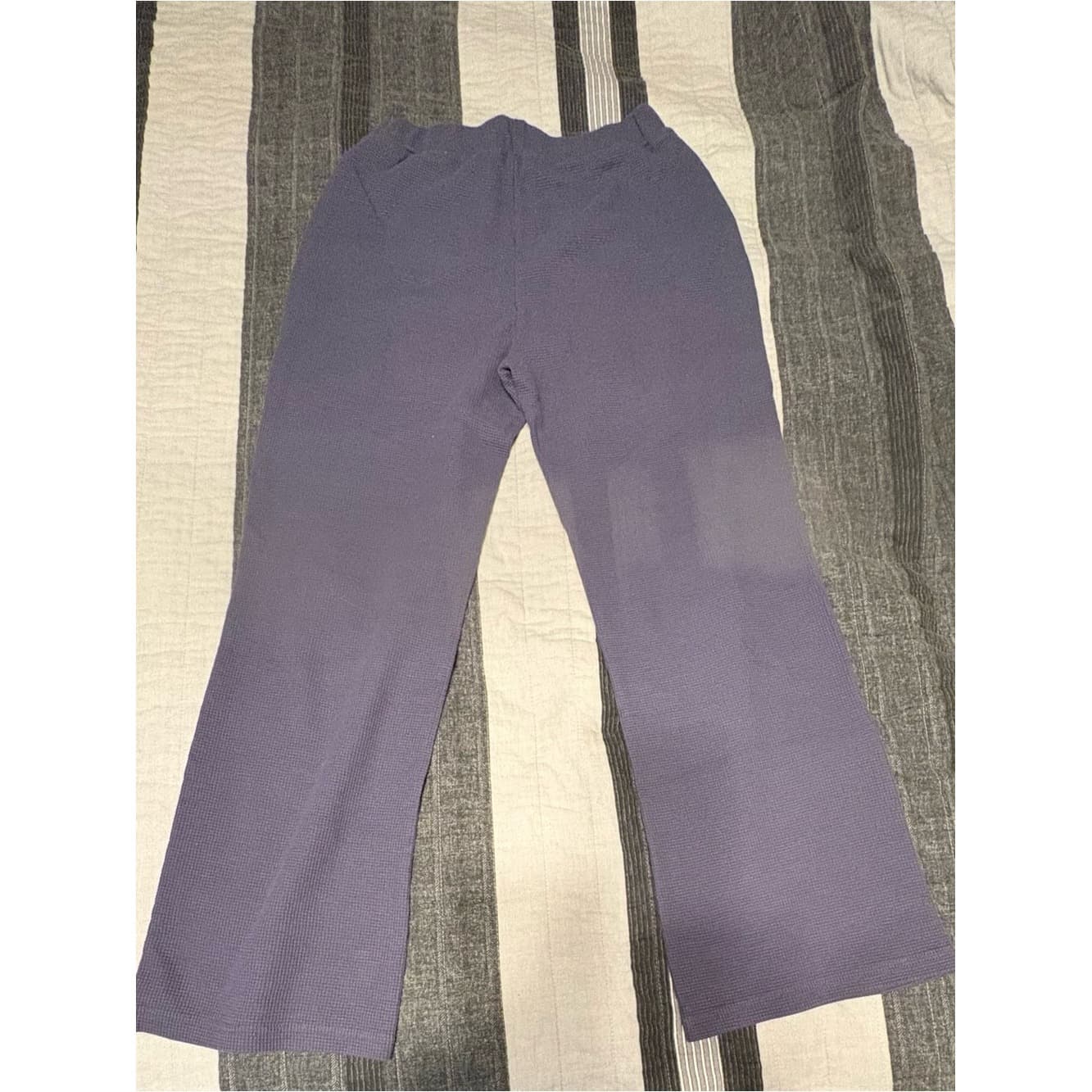 Comfrt Waffle Lounge Pants in Stone Blue - Thumbnail 5