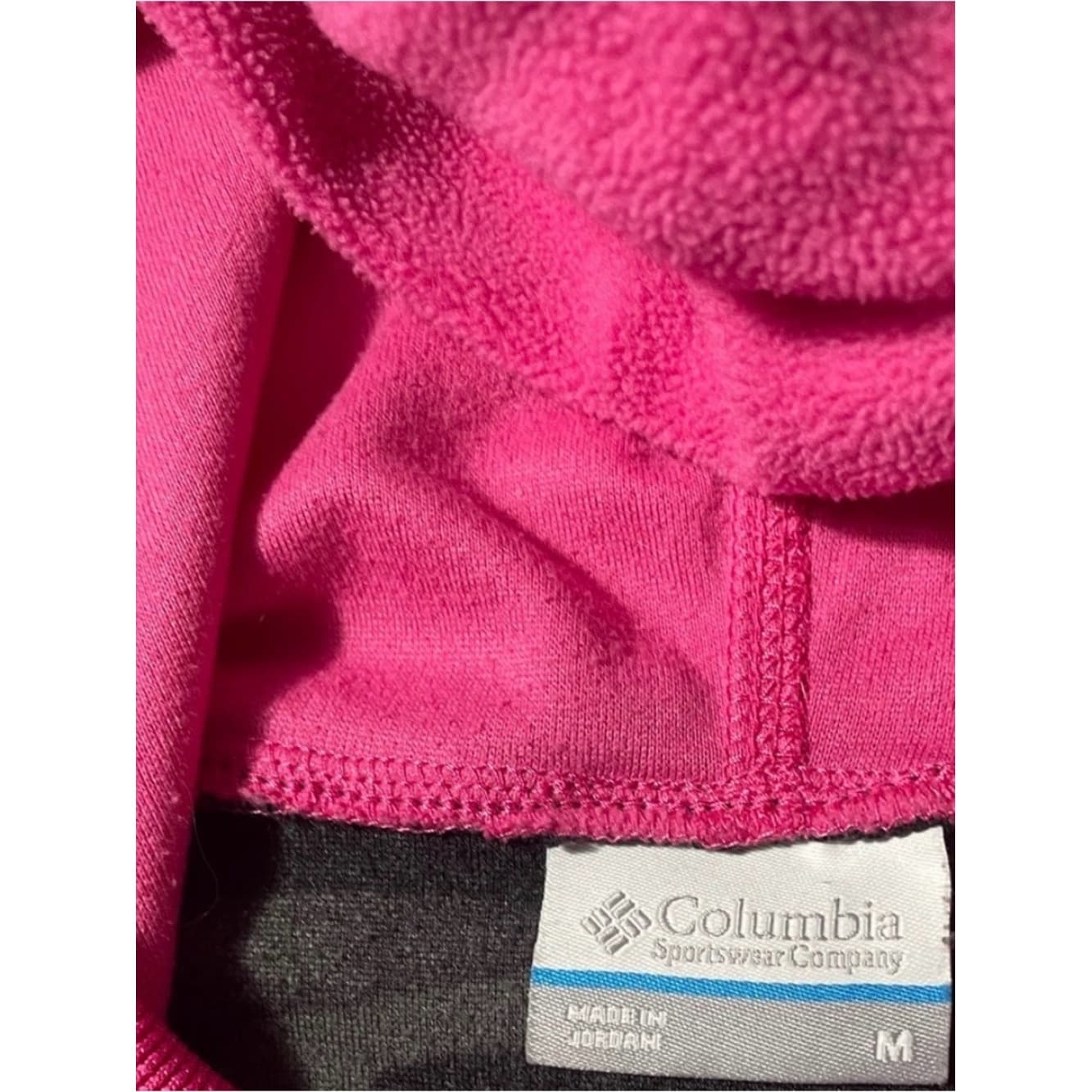 Columbia Sweater Hoodie Pull Over Jacket Ladies Breast Cancer Camo women size M - Thumbnail 5