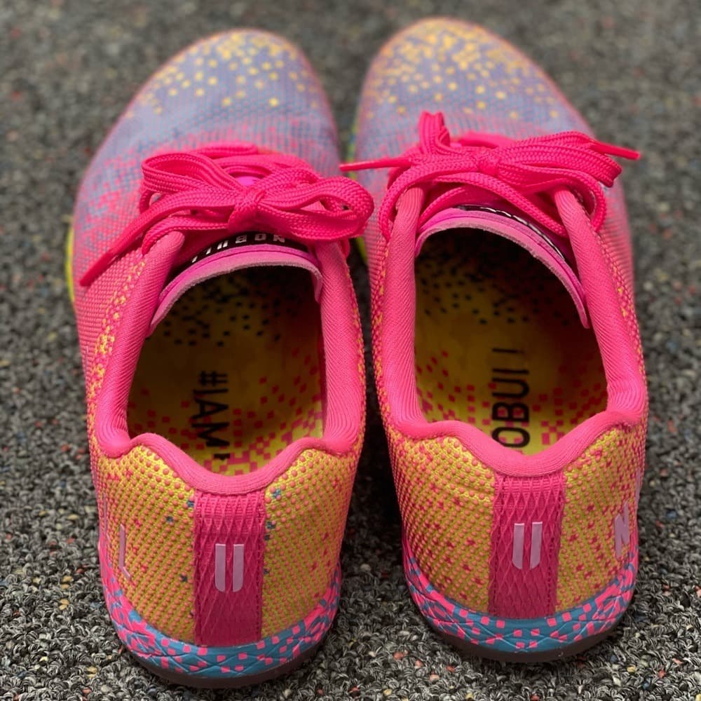 NOBULL Neon Glitch Pink Trainers - Thumbnail 3