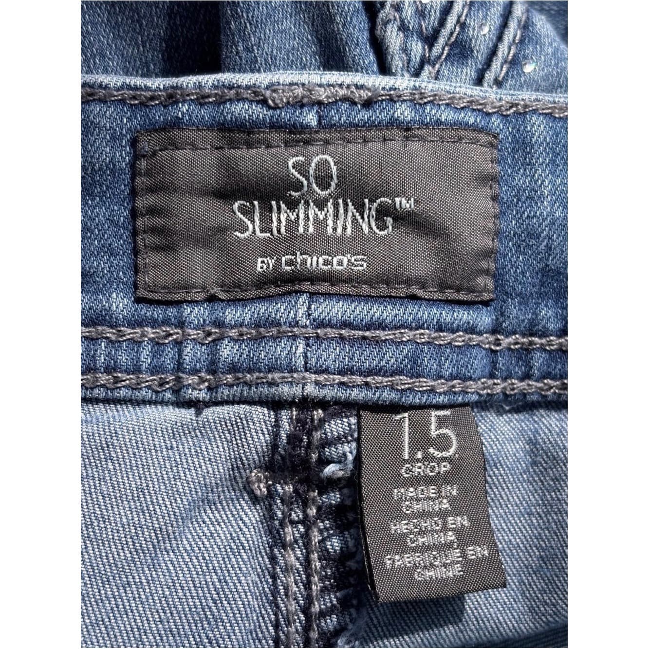 Chico's 'So Slimming' Cropped Jeans Size 1.5 - Thumbnail 3