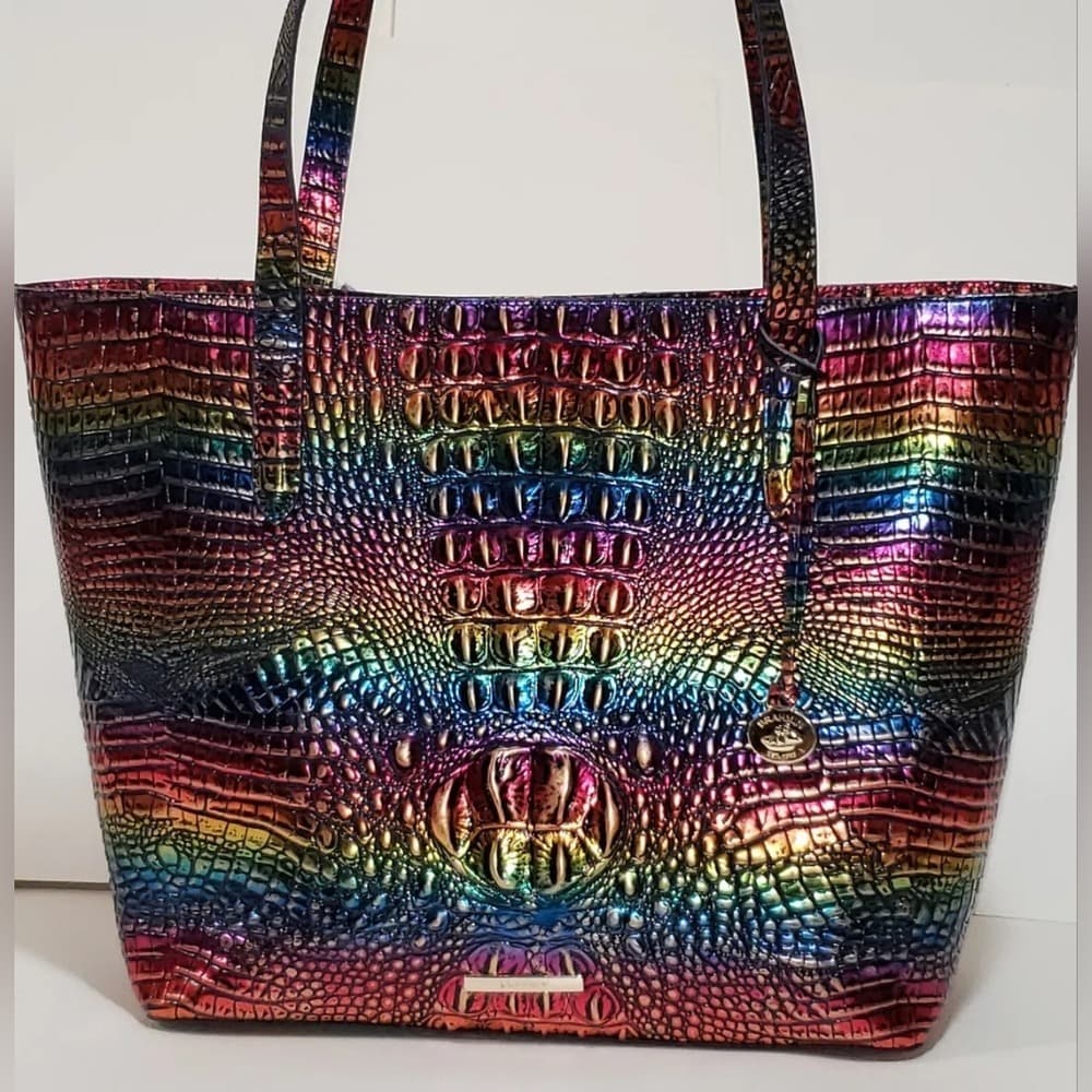 Brahmin Brooke TECHNICOLOR Irridescent Melbourne Purse with matching pouch - Thumbnail 9