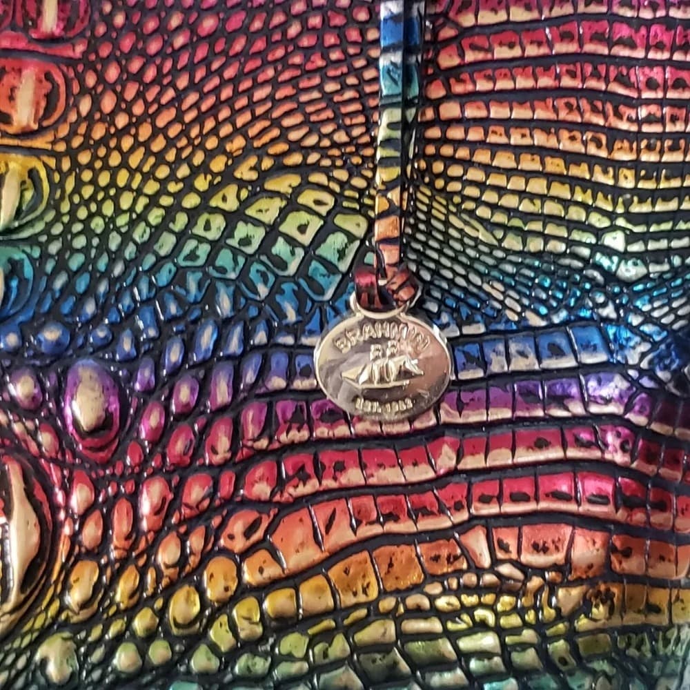 Brahmin Brooke TECHNICOLOR Irridescent Melbourne Purse with matching pouch - Thumbnail 7