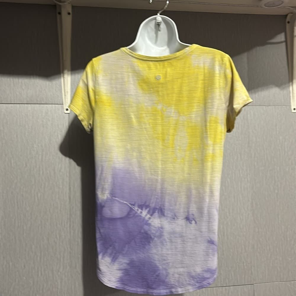 lululemon athletica Yellow and Purple Short Sleeve Tee - Thumbnail 3
