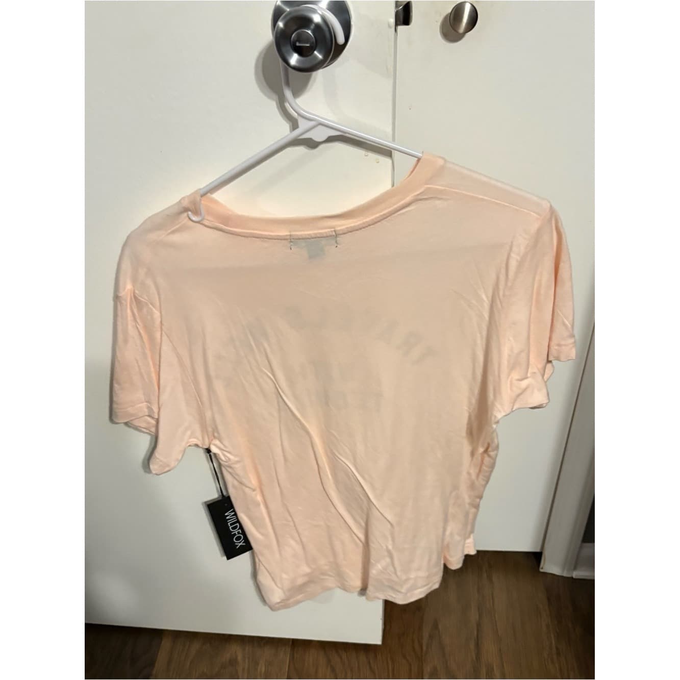 Wildfox Women's 'Travels Well With Tequila' Graphic Tee - Light Peach Pink - Thumbnail 2
