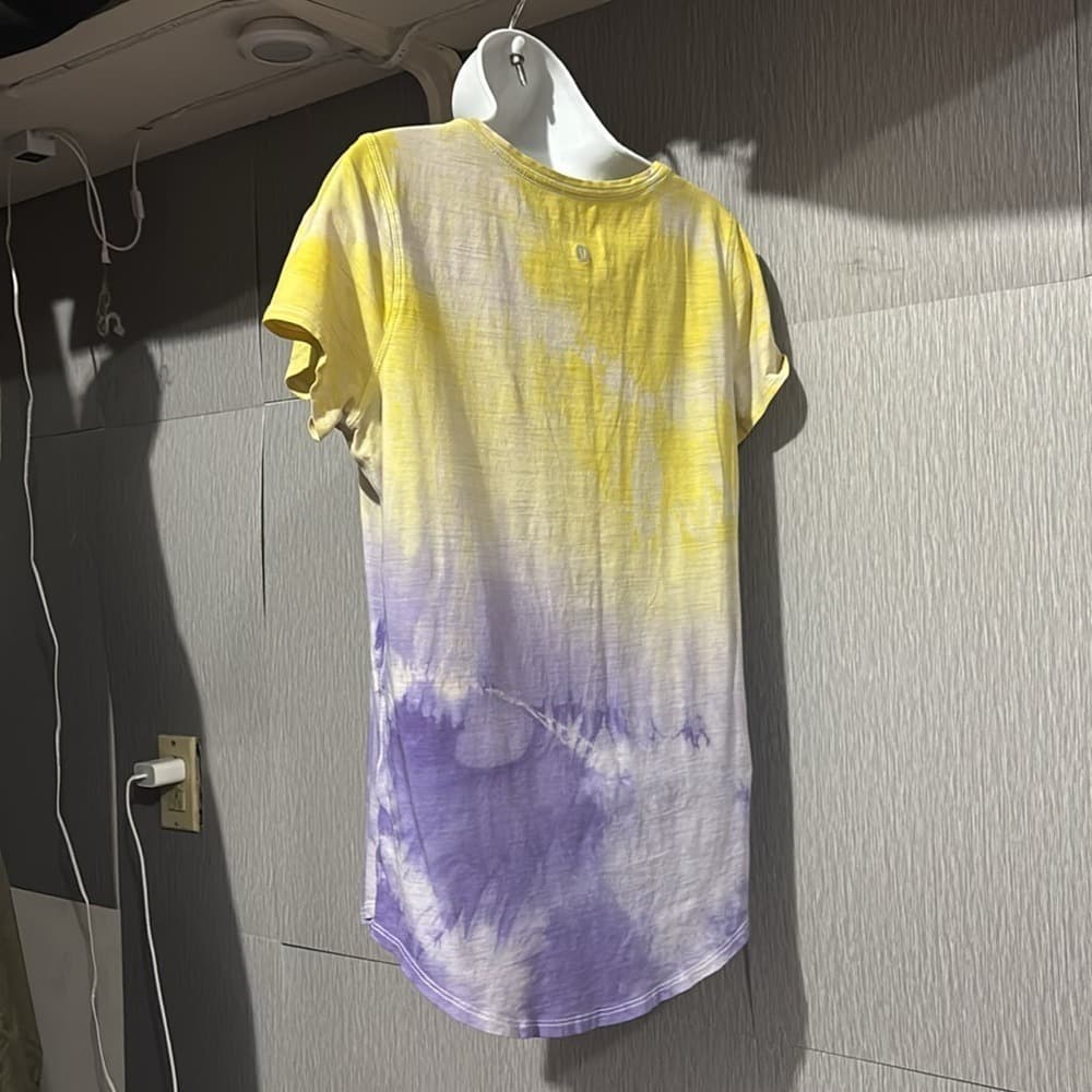 lululemon athletica Yellow and Purple Short Sleeve Tee - Thumbnail 2