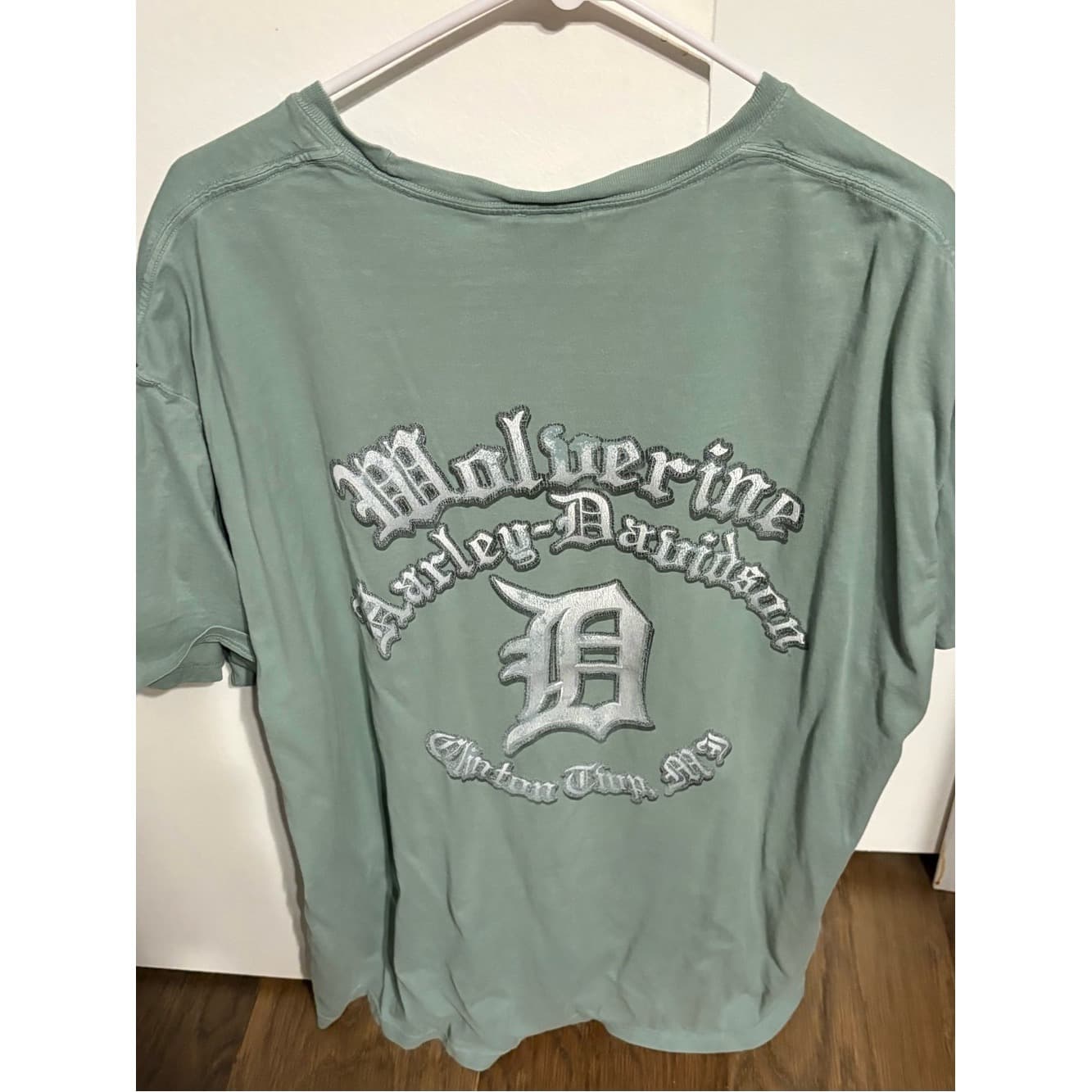 Harley-Davidson Detroit Light Sage Green Graphic Tee - Thumbnail 2