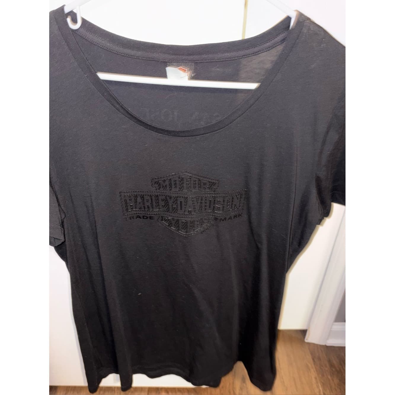 Harley-Davidson San Jose CA Black on Black Logo Tee - Image 1