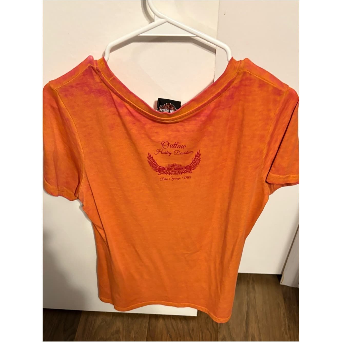 Harley-Davidson Blue Springs MO Orange Logo Tee - Thumbnail 2
