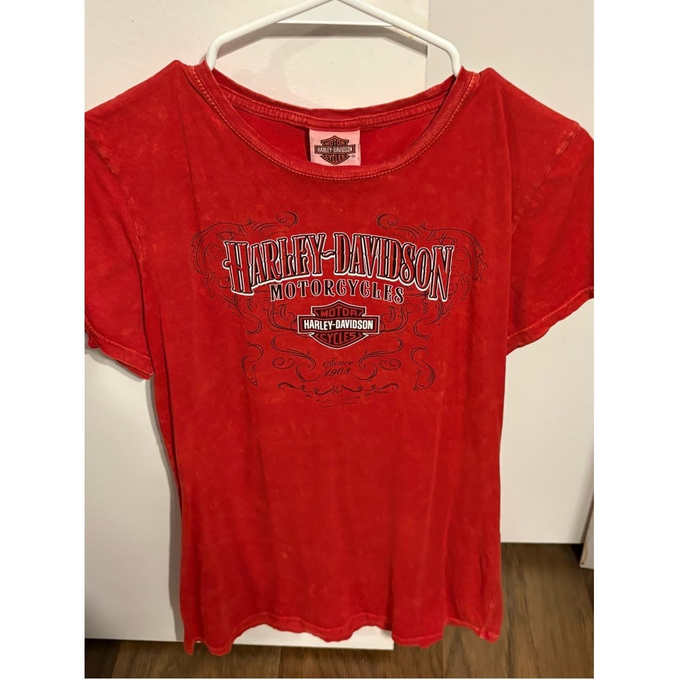 Harley-Davidson Pigeon Forge TN Women's Red Graphic Tee - Image 1