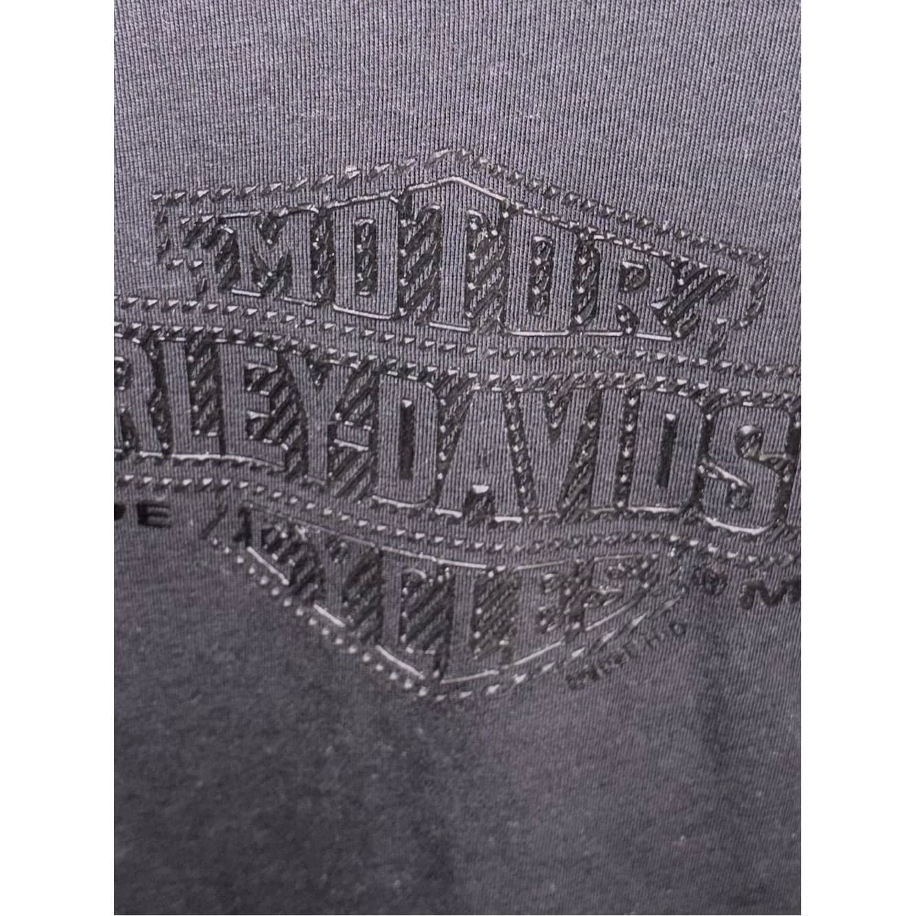 Harley-Davidson San Jose CA Black on Black Logo Tee - Thumbnail 3