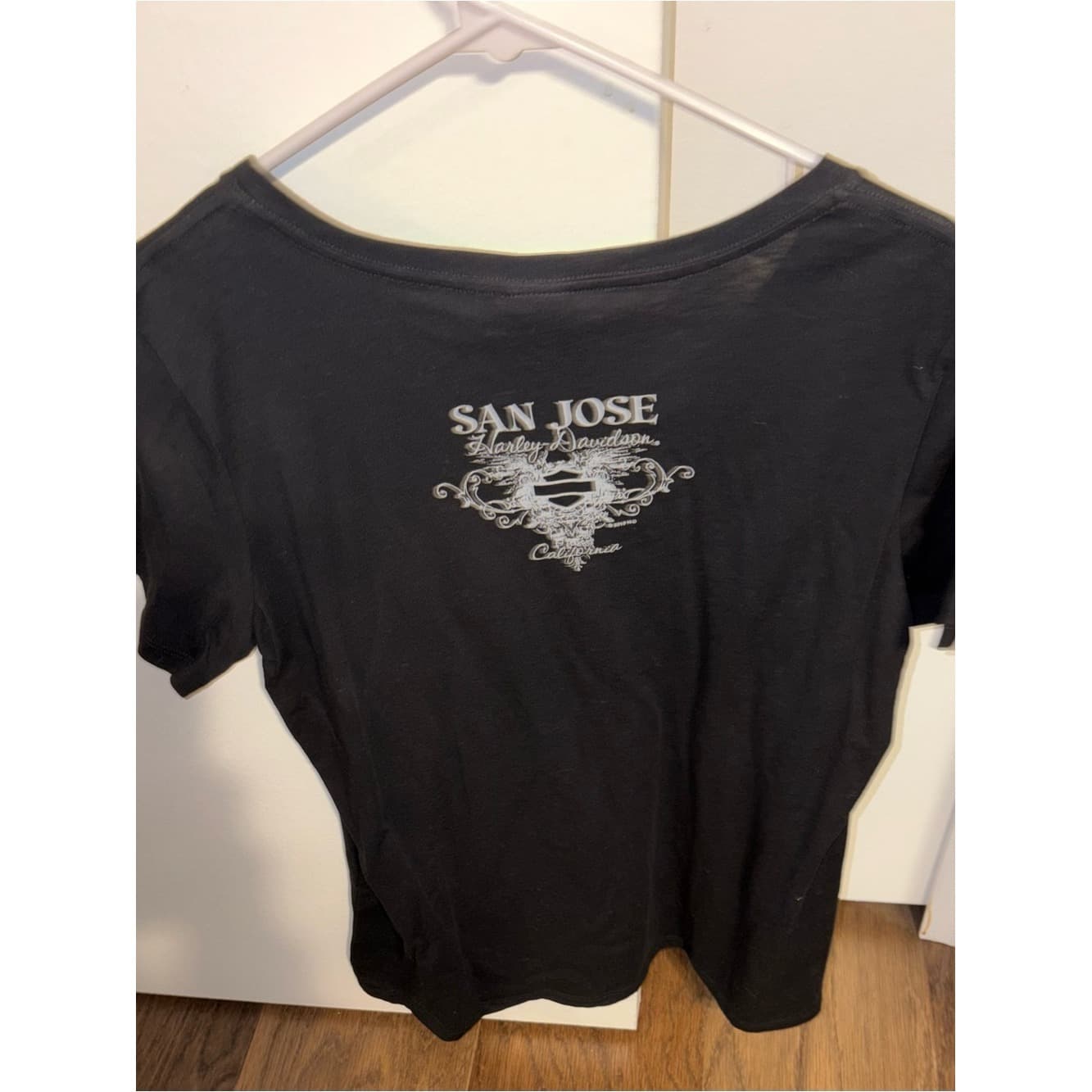 Harley-Davidson San Jose CA Black on Black Logo Tee - Thumbnail 2