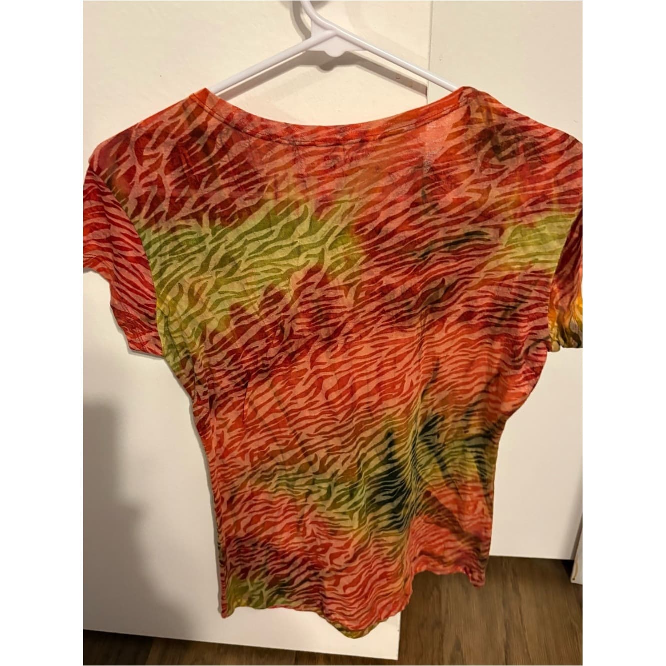 MV Sport Sturgis Motorcycle Rally Multicolor Zebra-Print Tee - Thumbnail 2