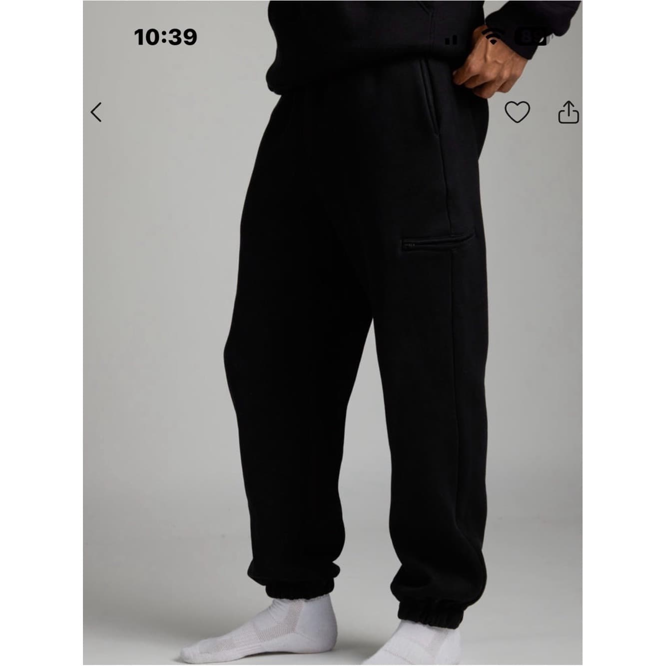 Comfrt Travel Essentials sweats in Black - Image 1