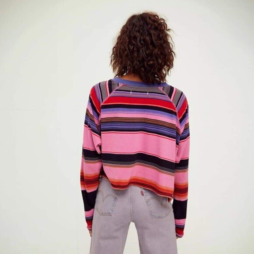 Free People We The Free Baja Long Sleeve Top in Euphoric Orchid - Thumbnail 3