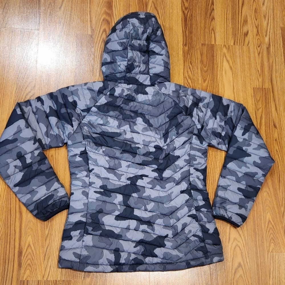 Columbia Women's Gray Black Camouflage Puffer Jacket - Thumbnail 2