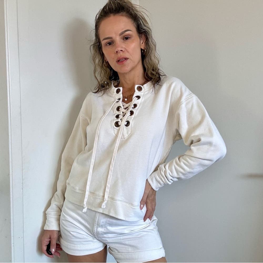 MOTHER The Tieup Easy Sweatshirt - Thumbnail 2