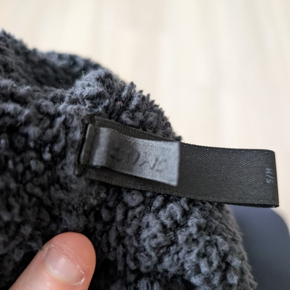 SKIMS Black Sherpa Zip-Up Hoodie - Thumbnail 5