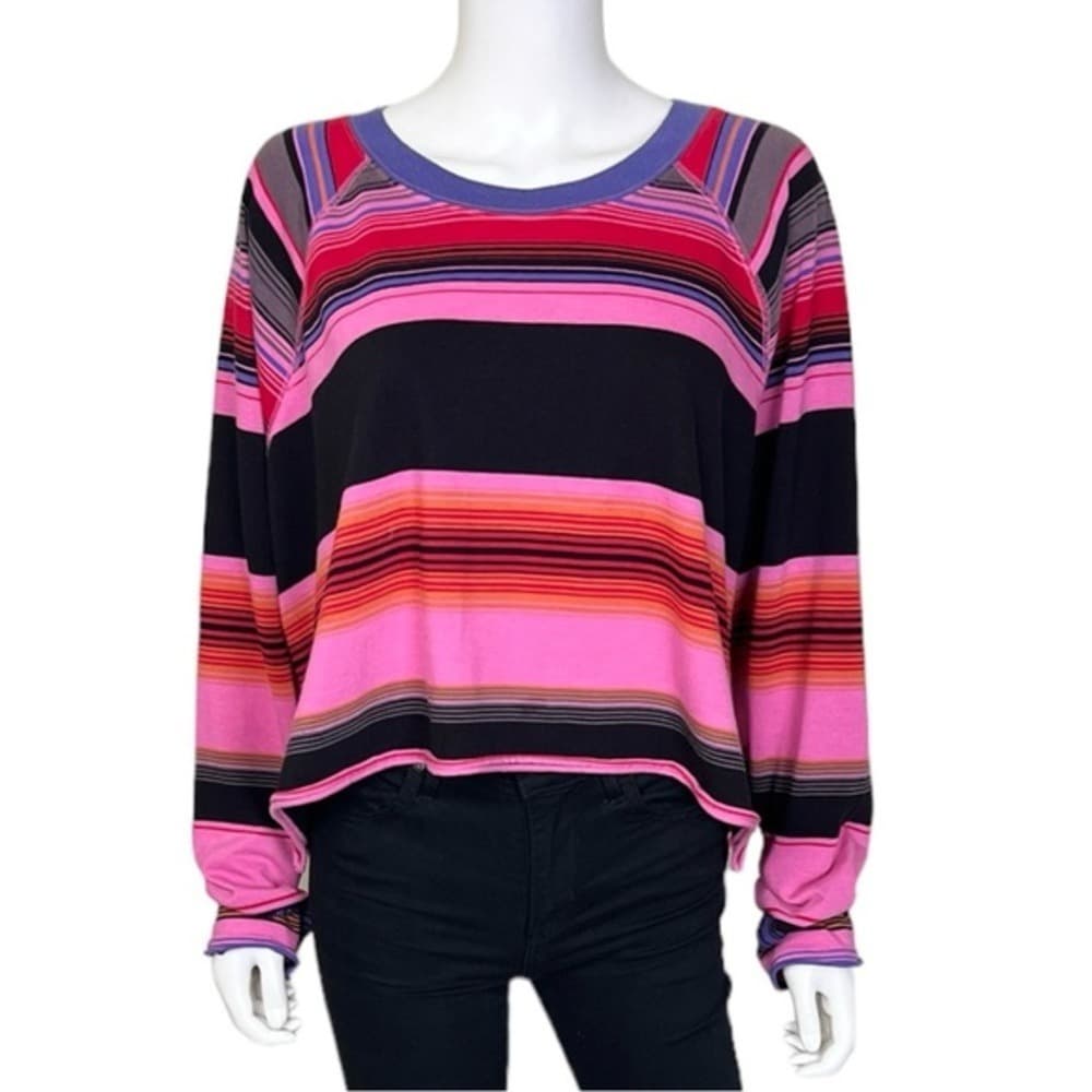 Free People We The Free Baja Long Sleeve Top in Euphoric Orchid - Thumbnail 4