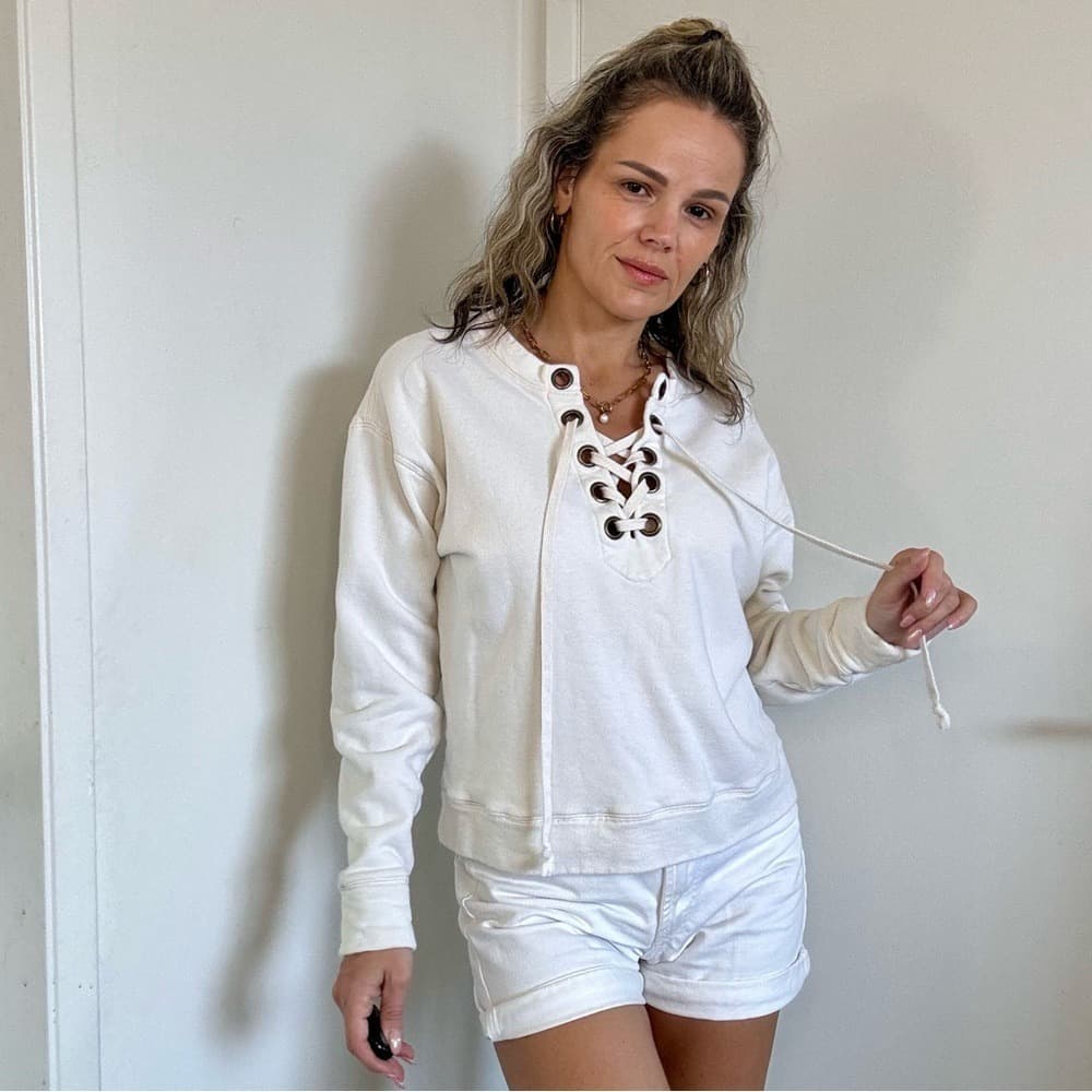 MOTHER The Tieup Easy Sweatshirt - Thumbnail 4