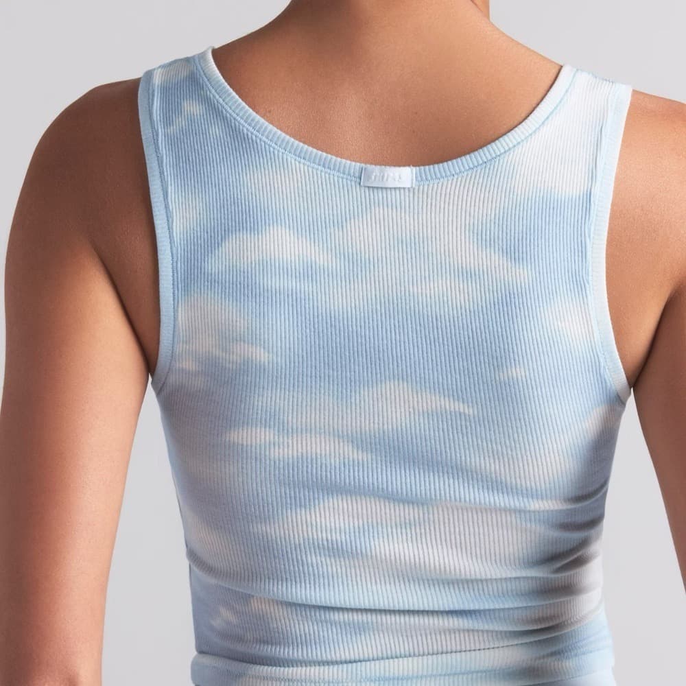 SKIMS Cloud Sky Ribbed Cropped Tank - Thumbnail 2