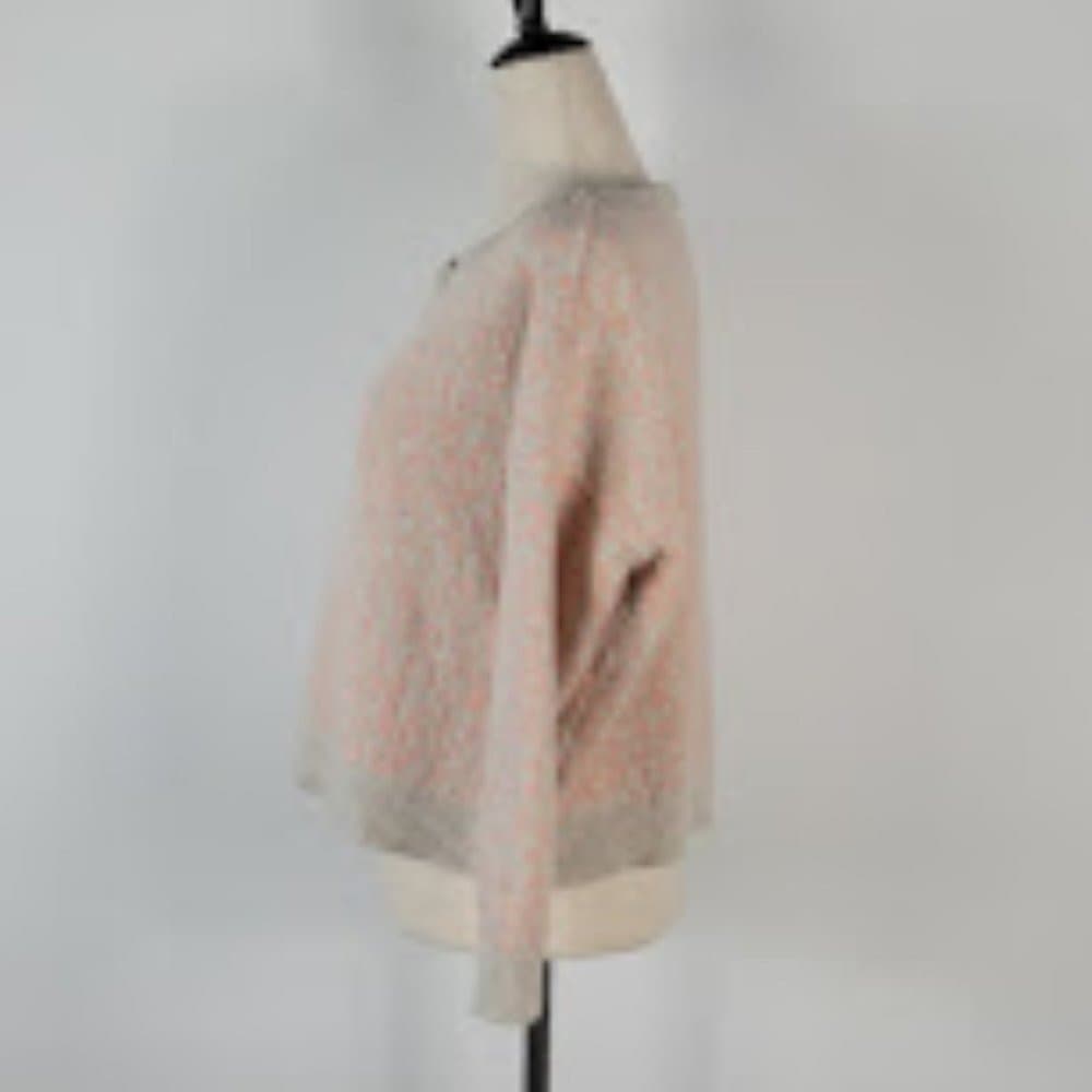 Free People Peach and Cream Scoop Neck Sweater - Thumbnail 3