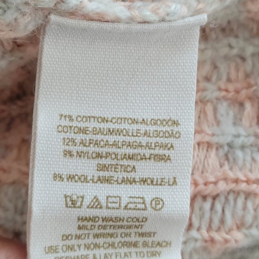 Free People Peach and Cream Scoop Neck Sweater - Thumbnail 7
