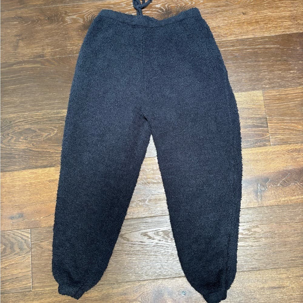 SKIMS Black Cozy Track Joggers - Thumbnail 7